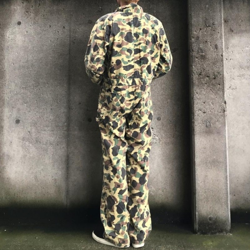 ヒューストン HOUSTON つなぎ OVERALL - DK CAMO （80%OFF） | LINE