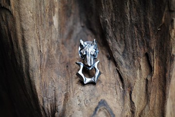 Alarein /手作銀飾/耳環耳夾/狼城/門響