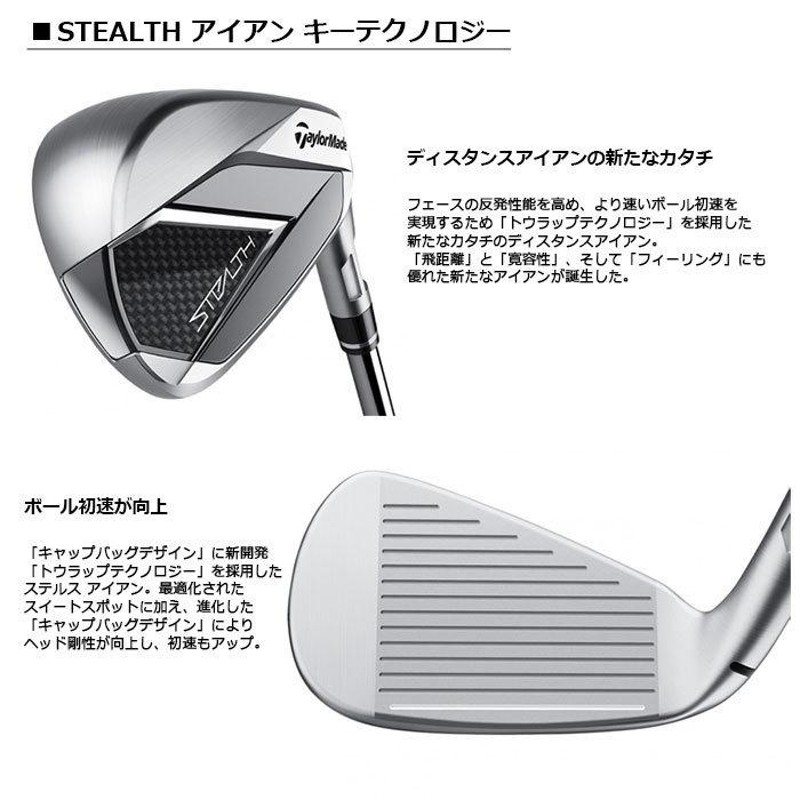 左用 レフティ TaylorMade STEALTH アイアン 日本仕様 アイアン