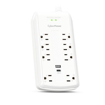 【品牌會員專屬】CyberPower 防突波 8 插座 2 USB 充電延長線