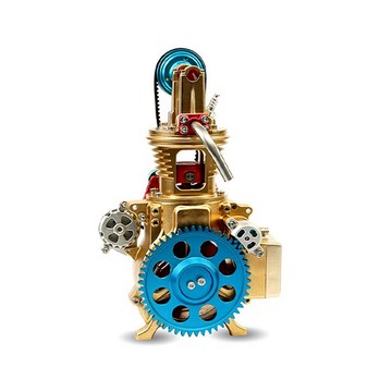 土星文化工匠師單缸汽車發動機金屬拼裝組裝成人DIY 玩具模型機械「昊睿嚴選」