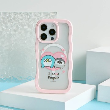 PP mini我愛企鵝雲朵波波MagSafe iPhone手機殼