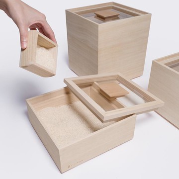 日本氣密桐木米箱3kg