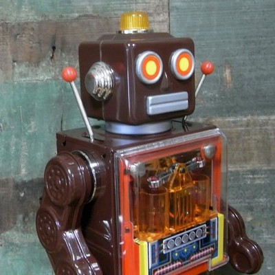 現状品 ピストンロボットⅢ メタルハウス ロボット ブリキ 玩具