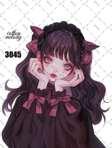 原廠貼紙 o.3045 人物貼紙 原創貼紙 棉線旋律