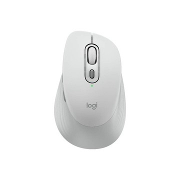 Logitech 羅技 M840L 大手版多工靜音無線滑鼠(珍珠白)