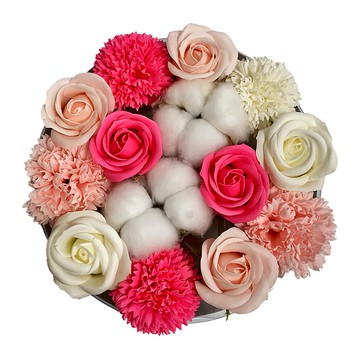 Lovely Farm 驚喜香皂花抽錢蛋糕禮物套組  粉色  1組