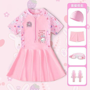 兒童泳衣 小朋友游泳兒童泳衣女孩2026新款游泳衣女童寶寶甜美中大童防曬溫泉專業泳裝
