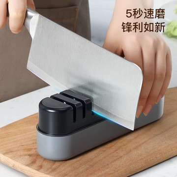 多功能磨刀神器廚房快速磨刀工具磨刀石家用菜刀磨刀棒支架磨刀器 99購物節
