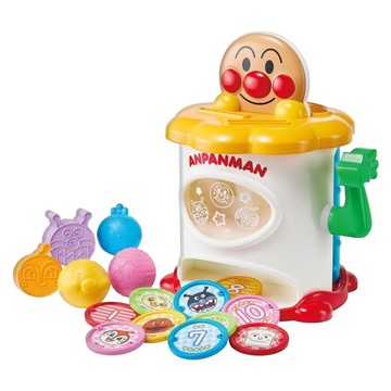 日本 PiNOCCHiO ANPANMAN 麵包超人 投幣積木遊戲組  多種顏色  1個