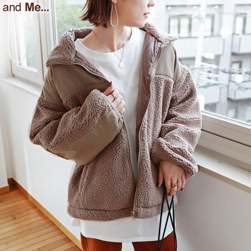 And Me ブルゾン ジャンバー ジャケット フロントジップ アウター ボア アウトドア 秋 カジュアル レディース シンプル 無地 サイドポケット ブラウン M レディース 通販 Lineポイント最大10 0 Get Lineショッピング