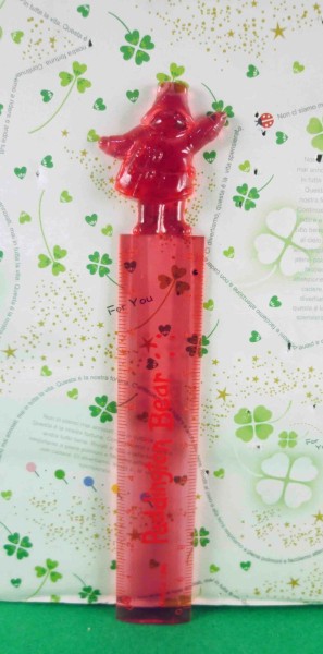 【震撼精品百貨】日本精品百貨~尺-帶帽熊圖案-紅色