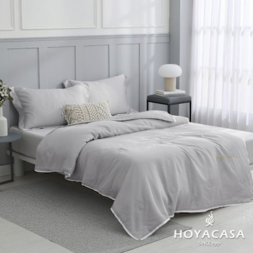 HOYACASA 清淺典雅系列 60支天絲涼被-都市灰