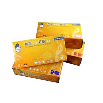 多倍低過敏乳膠手套/無粉/M/100支/盒/白款