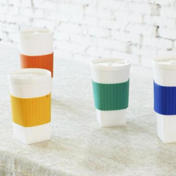 台灣製造杯身可折20oz折折杯(2入組) 20oz綠+綠