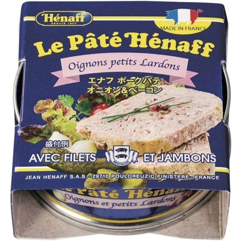 HENAFF (エナフ) ポーク パテ オニオンベーコン 78g 缶 フランス産 豚肉 使用発色剤不使用