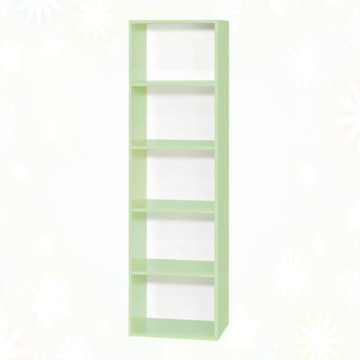 文創集-南亞塑鋼     川崎 南亞塑鋼1.4尺開放五格中高收納櫃-43.4x31x149.3cm免組