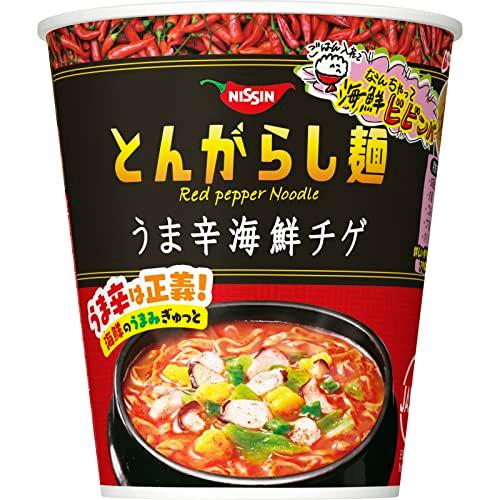 日清食品 日清のとんがらし麺 うま辛海鮮チゲ 63g×12個