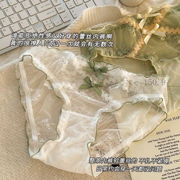 🌟臺灣出貨🌟三角內褲性感透氣包臀新款無痕短褲法式純欲蕾絲少女 女生內褲 女內褲 女性內褲 無痕內褲女