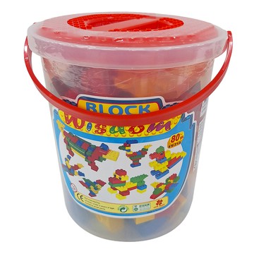 BRICK MASTER 積木大師 Set 80 益智積木玩具  桶裝積木  1桶