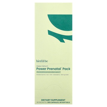 Bird and Be, Female Fertility Power Prenatal™ Pack, 30 Packets