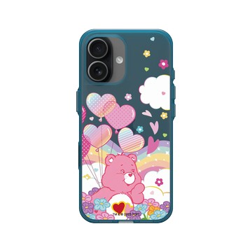iPhone 17 Clear (相機按鈕) 夜幕藍 - Care Bears - Love-a-Lot Bear