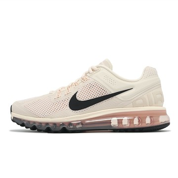 Nike 休閒鞋 Air Max 2013 男鞋 米白 粉 氣墊 緩衝 厚底 運動鞋