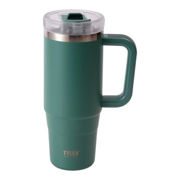 #304不鏽鋼吸管隨手杯900ml-雲衫綠