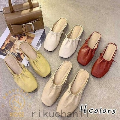 フラット パンプス レディース 履きやすい パンプス 春 夏 サボサンダル パンプス コンフォート 歩きやすい フラット シューズ 美脚 通勤 おしゃれ 30代 40代