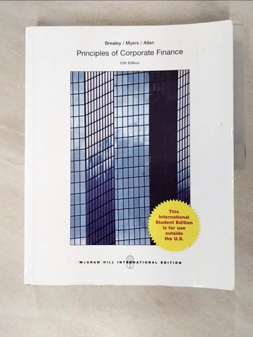 【書寶二手書T9／大學商學_I95】Principles of corporate finance_Richard A. Brealey, Stewart C. Myers, Franklin Allen