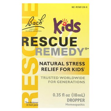 Bach, Rescue Remedy® Dropper Kids，天然緩解壓力，0.35 液量盎司（10 毫升）