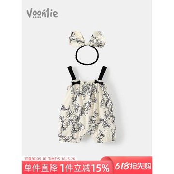 凡獵嬰兒衣服公主百天吊帶夏裝