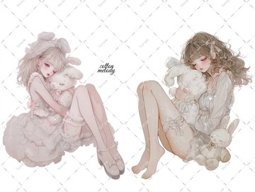 原創貼紙 no.5818 人物貼紙 原創貼紙 女孩貼紙 原創人物貼紙