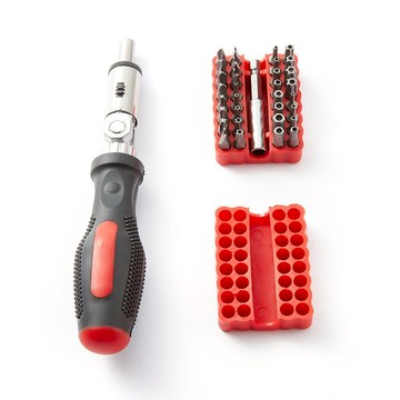 雙向棘輪螺絲刀拐彎33件批頭T型帶孔內六角梅花十字一字U型延長桿