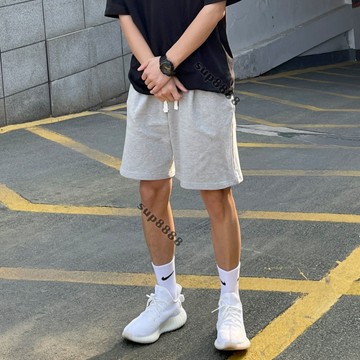 桃園出貨夏季潮牌薄款寬鬆直筒純色百搭休閒褲子男士運動衛褲短褲男基礎款