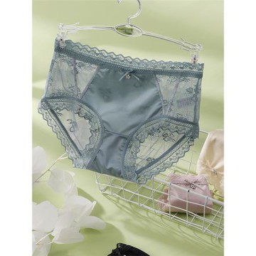 收腹內褲女士性感新款純棉抗菌冰絲蕾絲大碼三角短褲2024純欲無痕