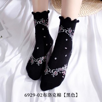 媽媽襪子女月子中筒秋季老年人松口純棉加厚秋冬奶奶大碼保暖長筒