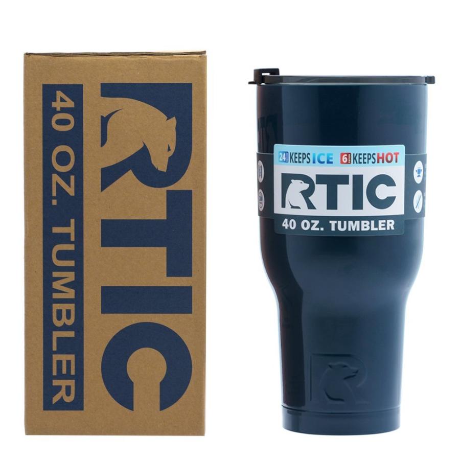 RTIC DOUBLE WALL VACUUM INSULATED TUMBLER, 40 OZ, NAVY