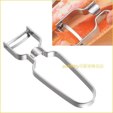 asdfkitty可愛家☆貝印 DH-2017 不鏽鋼螃蟹殼刨刀-開的快.力道夠-日本正版商品