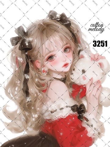 original sticker no.3251 人物貼紙 原創貼紙 原創人物貼紙 裝飾貼紙 cotton melody