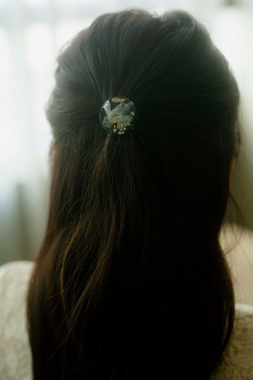 飛燕草標本髮圈 Delphinium Hair Accessory