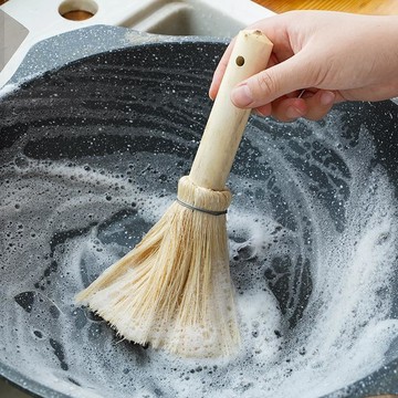 【全店免運 限時下殺】天然椰棕軟毛鍋刷廚房刷鍋刷子家用洗鍋神器油刷軟毛刷不沾易清洗烤肉刷 醬料刷 燒烤刷 油刷