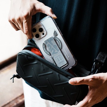 iPhone 16系列 Helio 可磁吸支架防摔手機殼-灰色