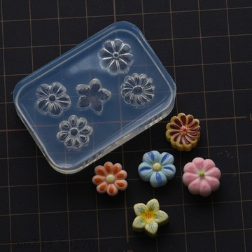 微縮粘土 diy 日本 和果子 可露麗 立體 硅膠模具 甜點 果凍模 果子 冰皮月餅 模具