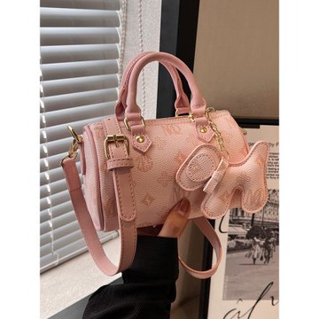 法國FMKDA手提枕頭包女2025新款印花波士頓包包高級感單肩斜挎包