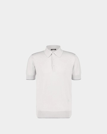 BALMAIN 棉絲針織 Polo 衫 - 灰色 / M