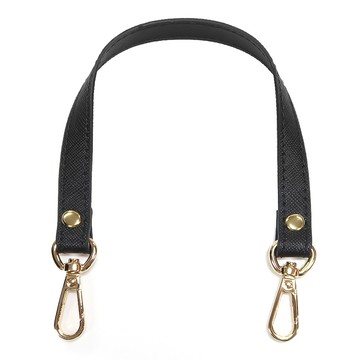 Quilt Queen 皮革斜背帶 35cm  1個  黑色