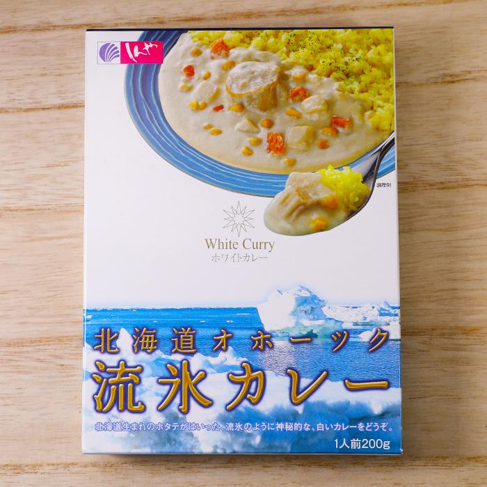 帆立屋しんや ホワイトカレー 北海道オホーツク流氷カレー 1人前 200g お土産 レトルトカレー