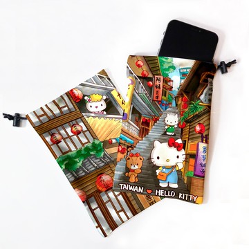 Hello Kitty 觀光九份 手機萬用袋 =布漾獨家設計=三麗鷗官方授權