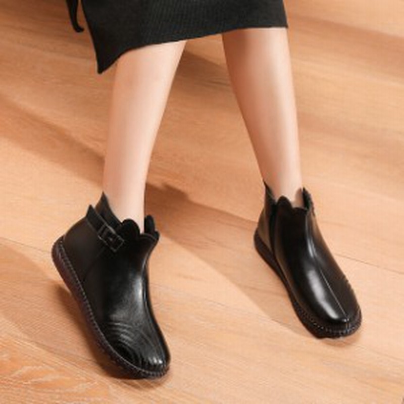 冬靴 レディース 冬新作 ブーツ レディース ショート ブーティー アンクル丈 歩きやすい ローヒール 黒 大きいサイズ 大人可愛い もこも 通販 Lineポイント最大4 0 Get Lineショッピング